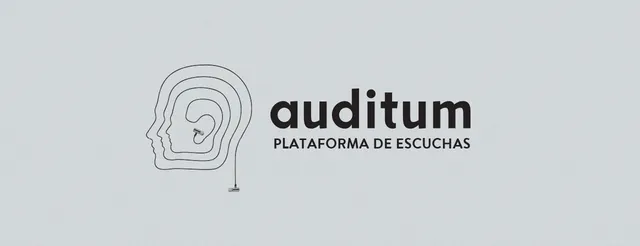 Logotipo de Auditum: una oreja dibujada como una espiral