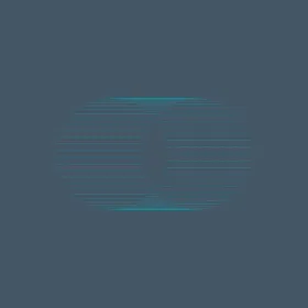 Cubierta de simple.mente: una banda de líneas azules delgadas sobre pizarra
